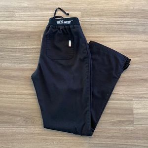 Small Black Greys Anatomy by Barcos Active style scrub pants